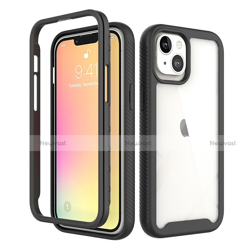 Ultra-thin Silicone Gel Soft Matte Finish Front and Back Case 360 Degrees Cover for Apple iPhone 13