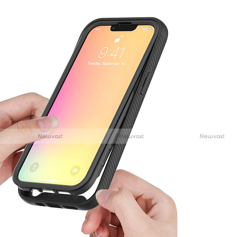 Ultra-thin Silicone Gel Soft Matte Finish Front and Back Case 360 Degrees Cover for Apple iPhone 14
