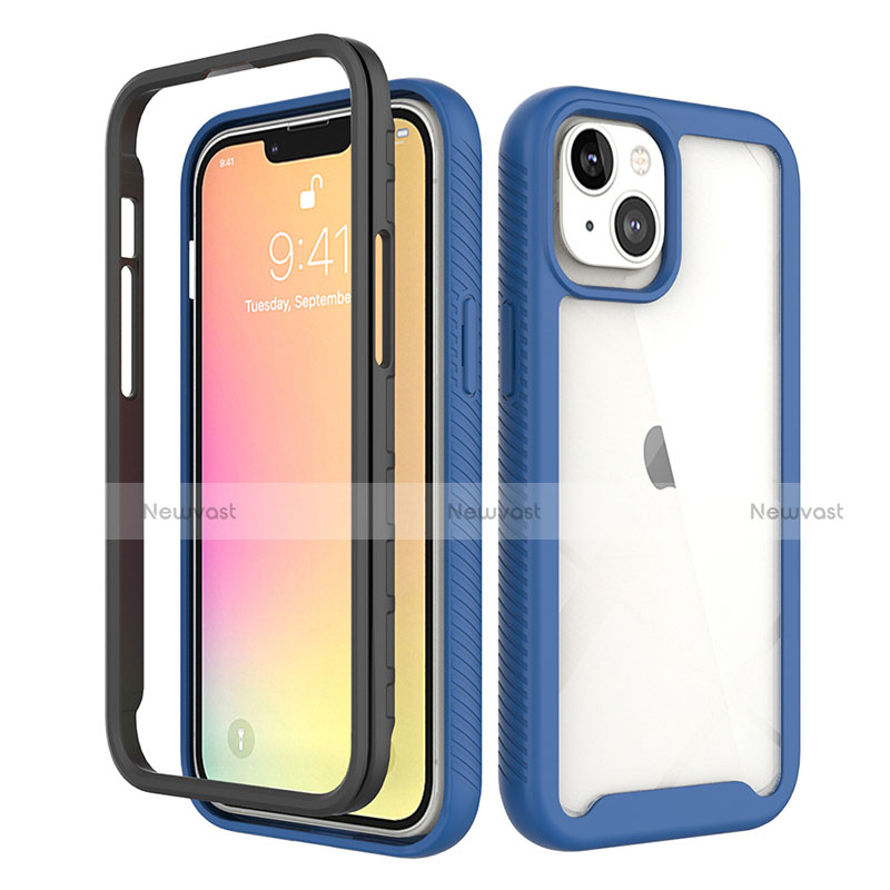 Ultra-thin Silicone Gel Soft Matte Finish Front and Back Case 360 Degrees Cover for Apple iPhone 14 Plus