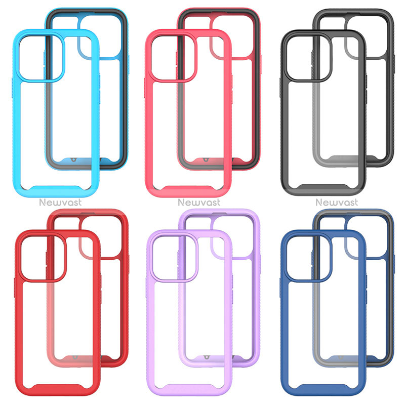 Ultra-thin Silicone Gel Soft Matte Finish Front and Back Case 360 Degrees Cover for Apple iPhone 14 Pro