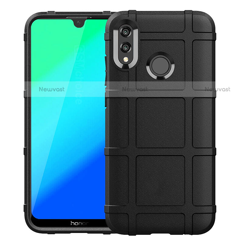 Ultra-thin Silicone Gel Soft Matte Finish Front and Back Case 360 Degrees Cover for Huawei Honor 10 Lite Black