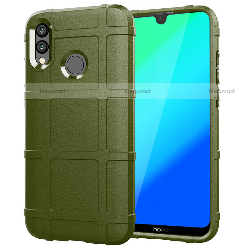 Ultra-thin Silicone Gel Soft Matte Finish Front and Back Case 360 Degrees Cover for Huawei Honor 10 Lite Green