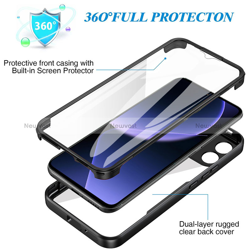 Ultra-thin Silicone Gel Soft Matte Finish Front and Back Case 360 Degrees Cover for Xiaomi Mi 13T Pro 5G