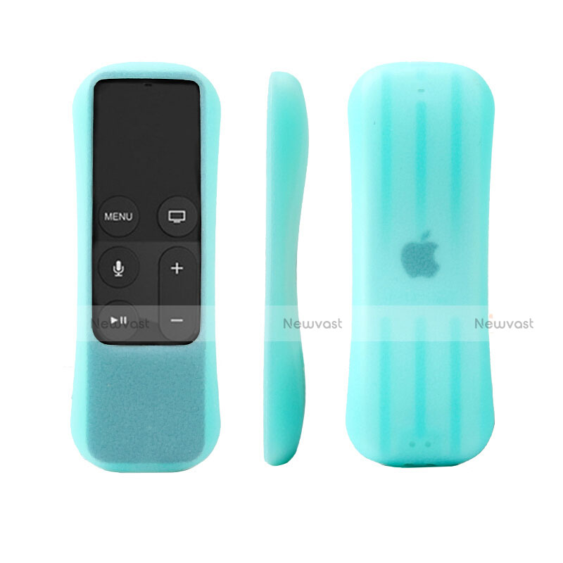 Ultra-thin Silicone TPU Soft Case for Apple TV 4 Sky Blue