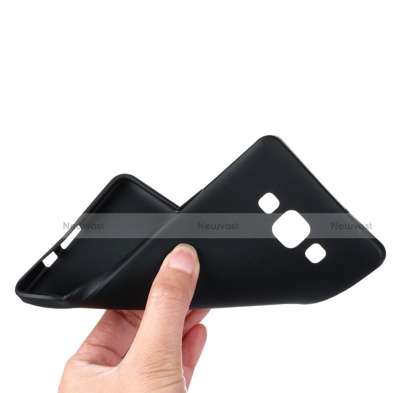 Ultra-thin Silicone TPU Soft Case for Samsung Galaxy A7 SM-A700 Black
