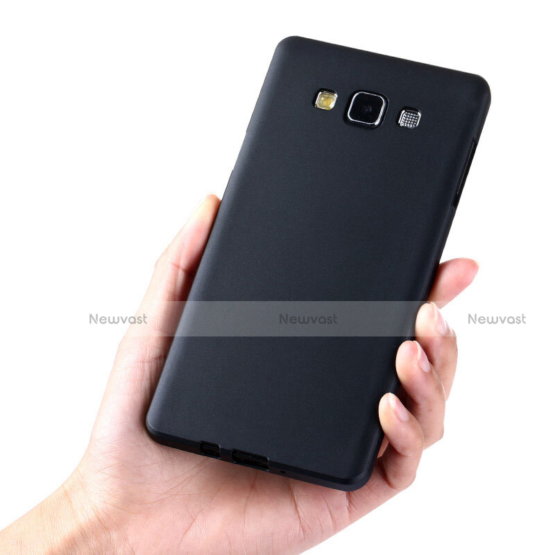 Ultra-thin Silicone TPU Soft Case for Samsung Galaxy A7 SM-A700 Black