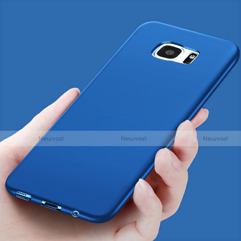 Ultra-thin Silicone TPU Soft Case R03 for Samsung Galaxy S7 Edge G935F Blue