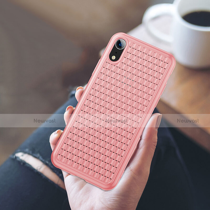 Ultra-thin Silicone TPU Soft Case S02 for Apple iPhone XR Pink
