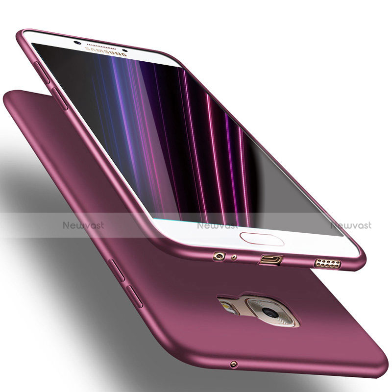 Ultra-thin Silicone TPU Soft Case S03 for Samsung Galaxy C5 Pro C5010 Purple