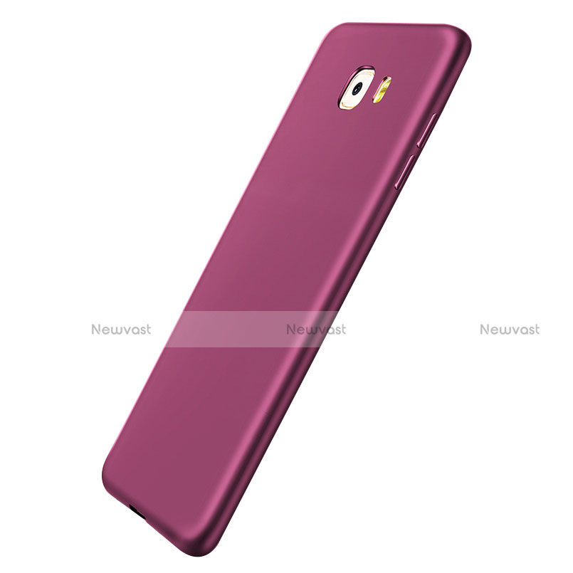 Ultra-thin Silicone TPU Soft Case S03 for Samsung Galaxy C9 Pro C9000 Purple