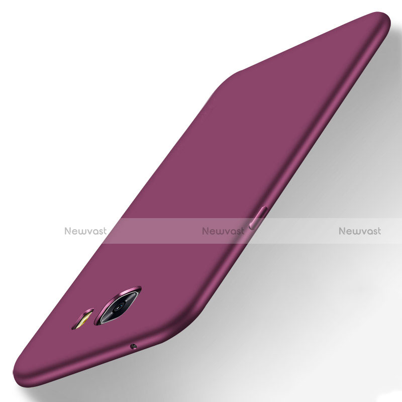 Ultra-thin Silicone TPU Soft Case S03 for Samsung Galaxy C9 Pro C9000 Purple