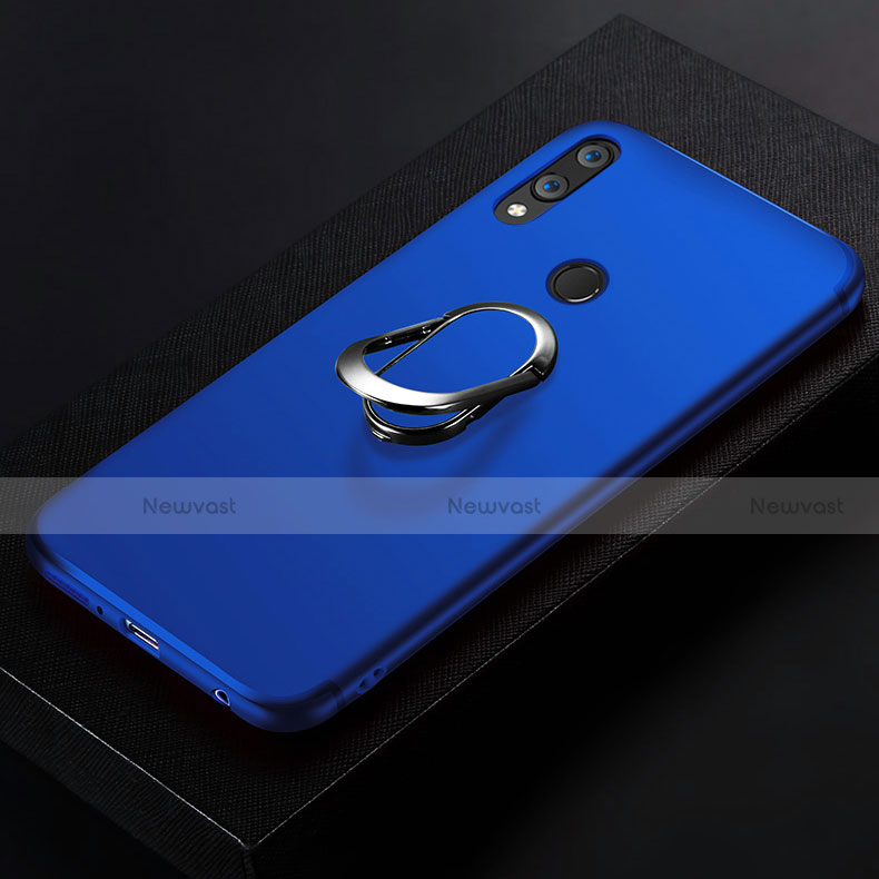 Ultra-thin Silicone TPU Soft Case with Finger Ring Stand for Huawei P20 Lite Blue