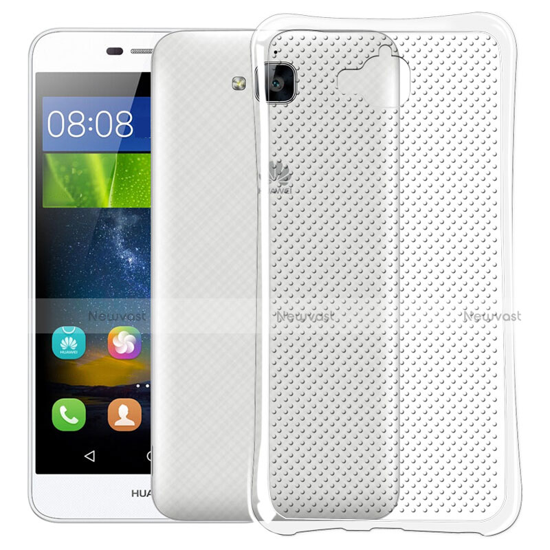 Ultra-thin Transparent Dot Gel Soft Case for Huawei Y6 Pro Clear