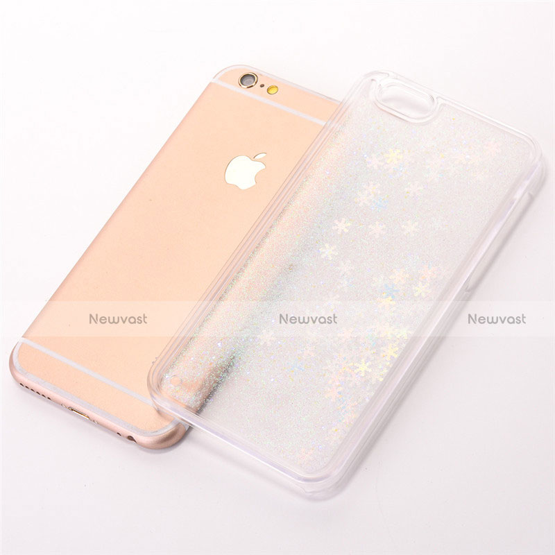 Ultra-thin Transparent Flowers Soft Case Cover T01 for Apple iPhone 6S