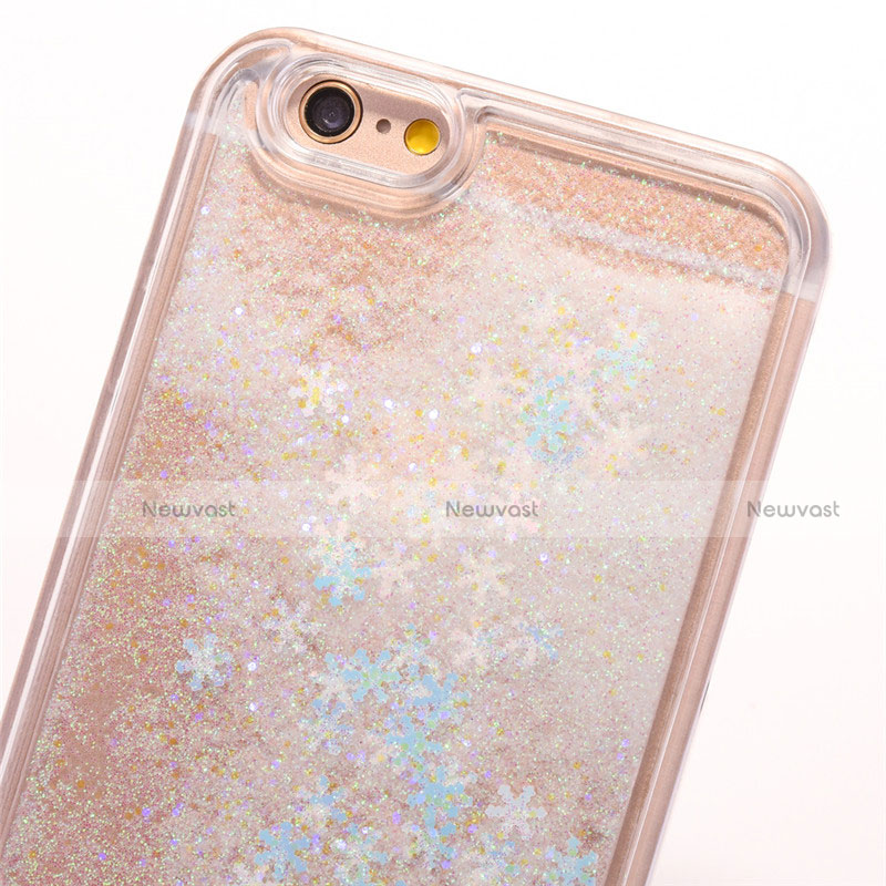 Ultra-thin Transparent Flowers Soft Case Cover T01 for Apple iPhone 6S