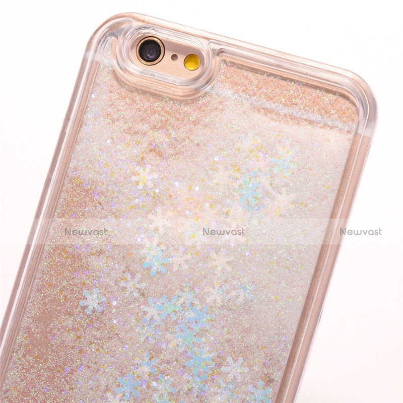 Ultra-thin Transparent Flowers Soft Case Cover T01 for Apple iPhone 6S Plus