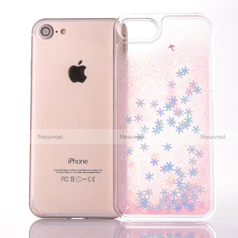 Ultra-thin Transparent Flowers Soft Case Cover T01 for Apple iPhone 7