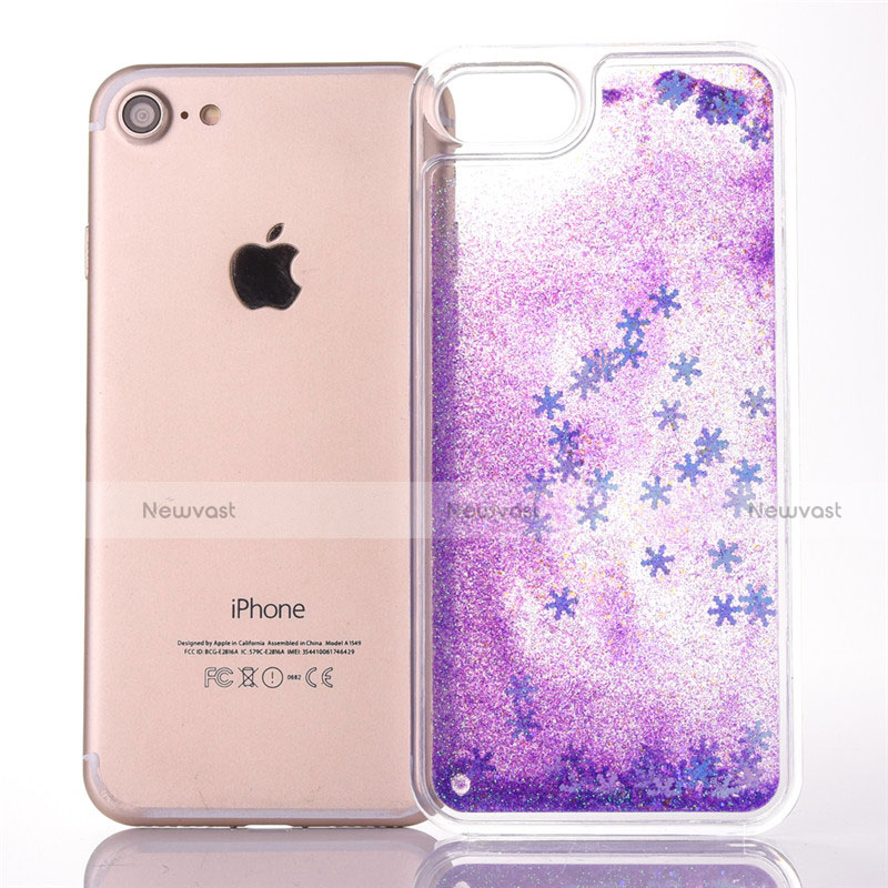 Ultra-thin Transparent Flowers Soft Case Cover T01 for Apple iPhone 8