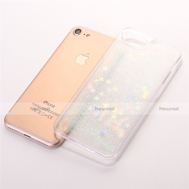 Ultra-thin Transparent Flowers Soft Case Cover T01 for Apple iPhone 8