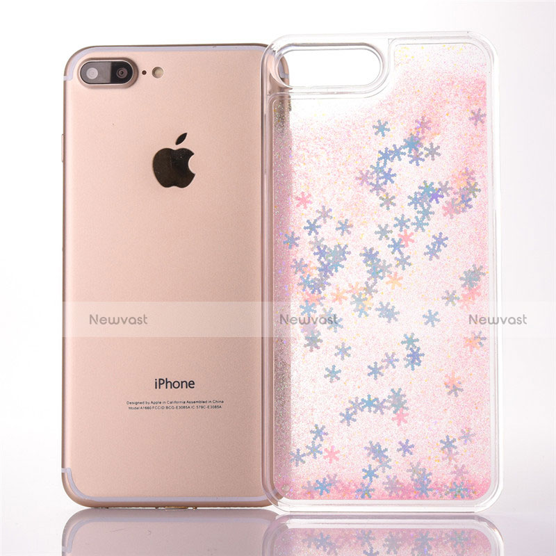 Ultra-thin Transparent Flowers Soft Case Cover T01 for Apple iPhone 8 Plus