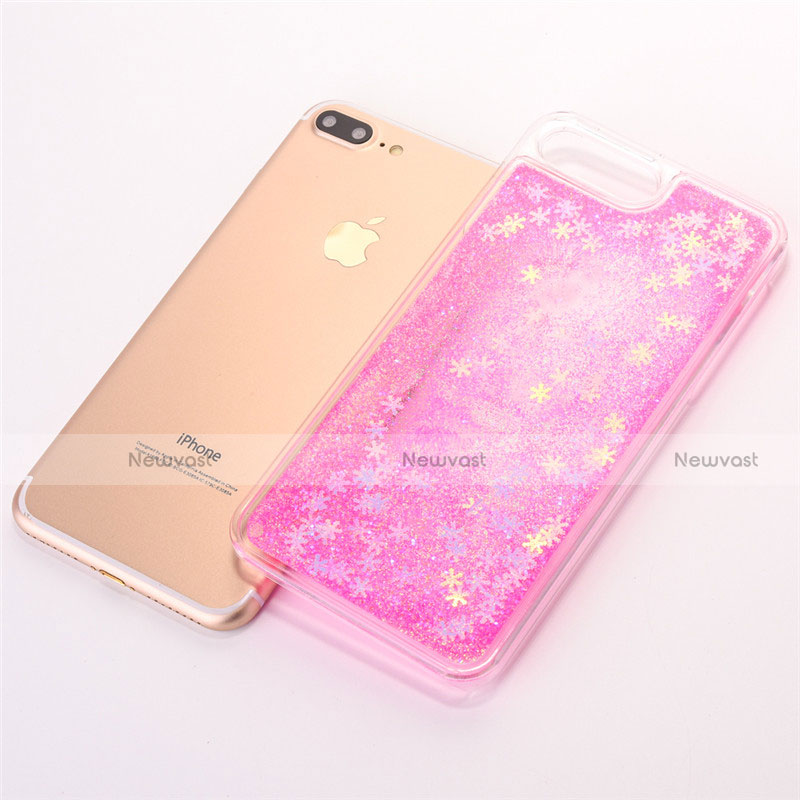 Ultra-thin Transparent Flowers Soft Case Cover T01 for Apple iPhone 8 Plus