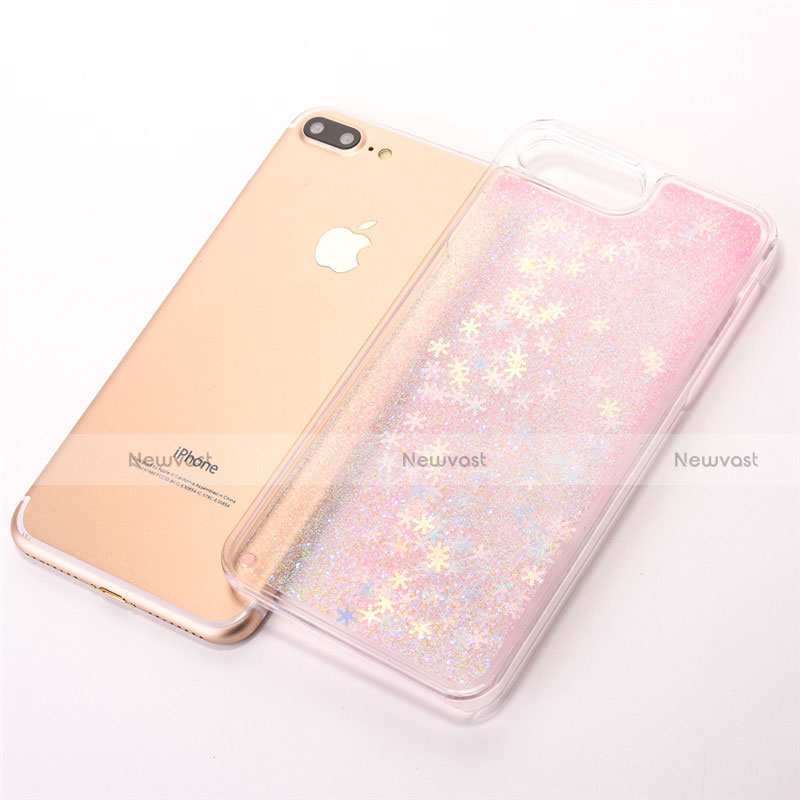 Ultra-thin Transparent Flowers Soft Case Cover T01 for Apple iPhone 8 Plus