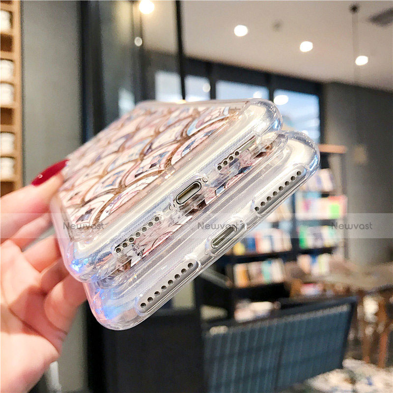 Ultra-thin Transparent Flowers Soft Case Cover T01 for Apple iPhone Xs Max Mixed