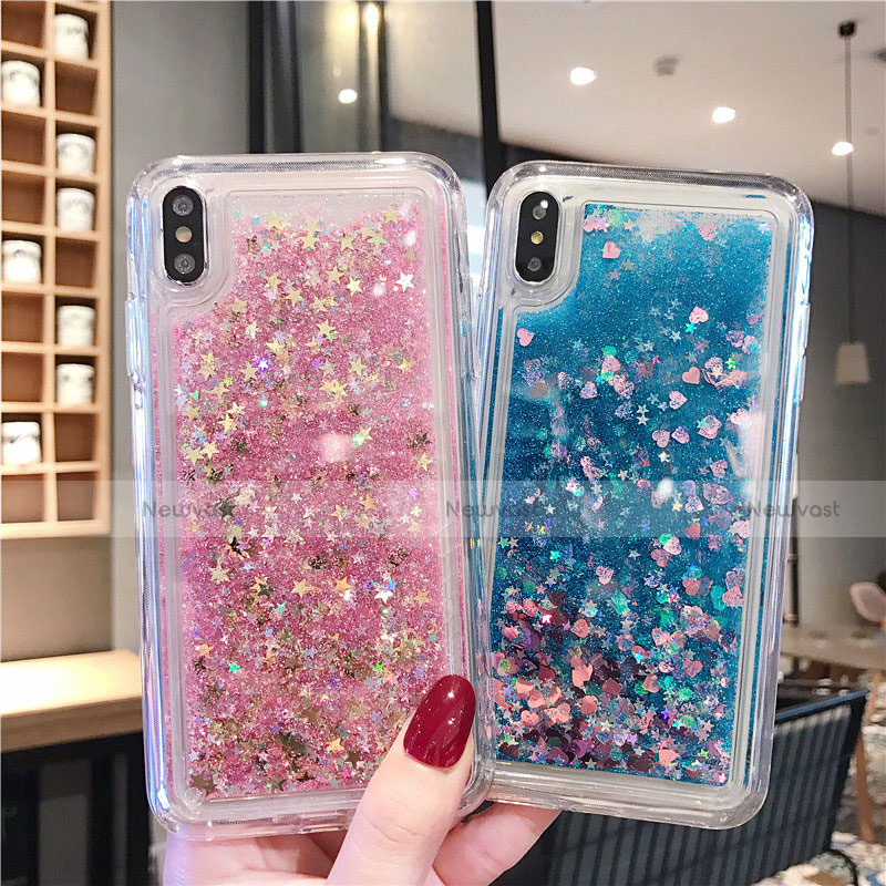 Ultra-thin Transparent Flowers Soft Case Cover T02 for Apple iPhone X