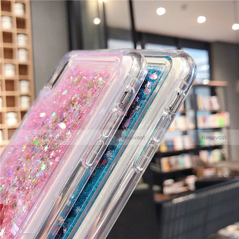 Ultra-thin Transparent Flowers Soft Case Cover T02 for Apple iPhone Xs