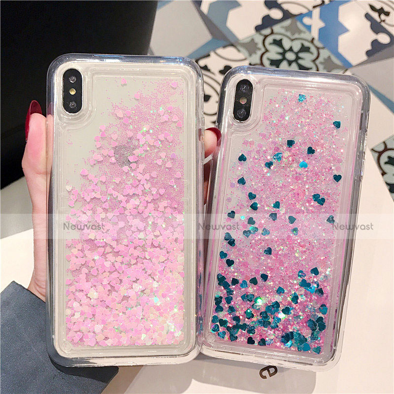 Ultra-thin Transparent Flowers Soft Case Cover T02 for Apple iPhone Xs Max