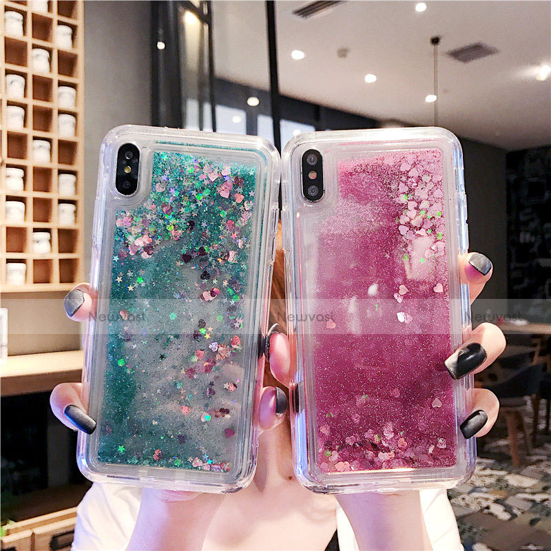Ultra-thin Transparent Flowers Soft Case Cover T02 for Apple iPhone Xs Max