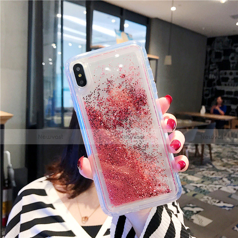 Ultra-thin Transparent Flowers Soft Case Cover T03 for Apple iPhone X