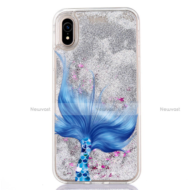 Ultra-thin Transparent Flowers Soft Case Cover T04 for Apple iPhone XR