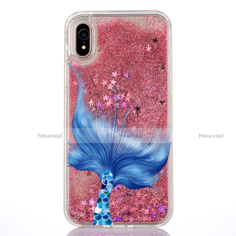 Ultra-thin Transparent Flowers Soft Case Cover T04 for Apple iPhone XR