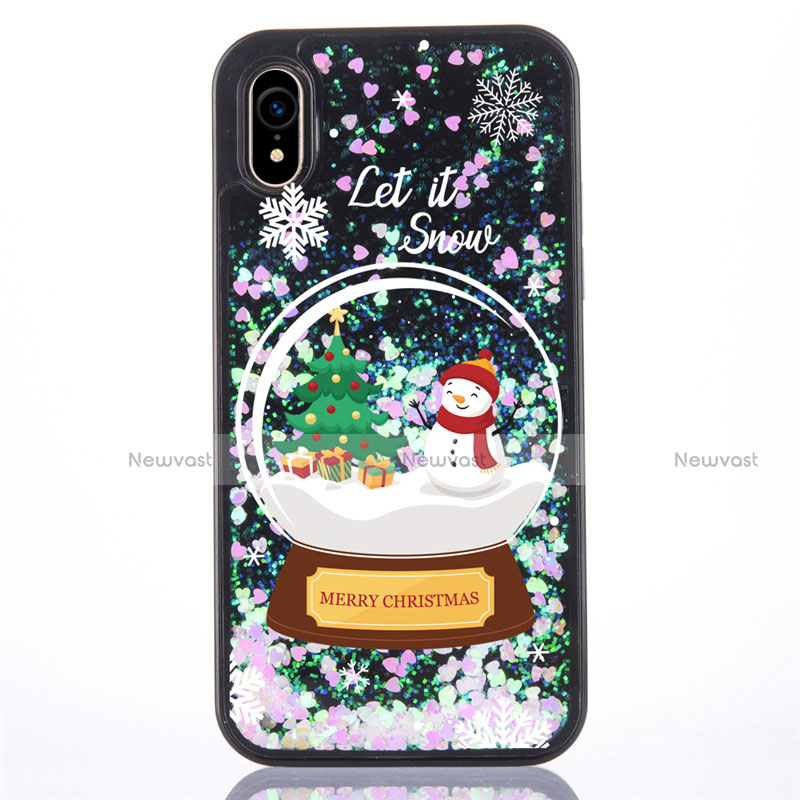 Ultra-thin Transparent Flowers Soft Case Cover T05 for Apple iPhone XR