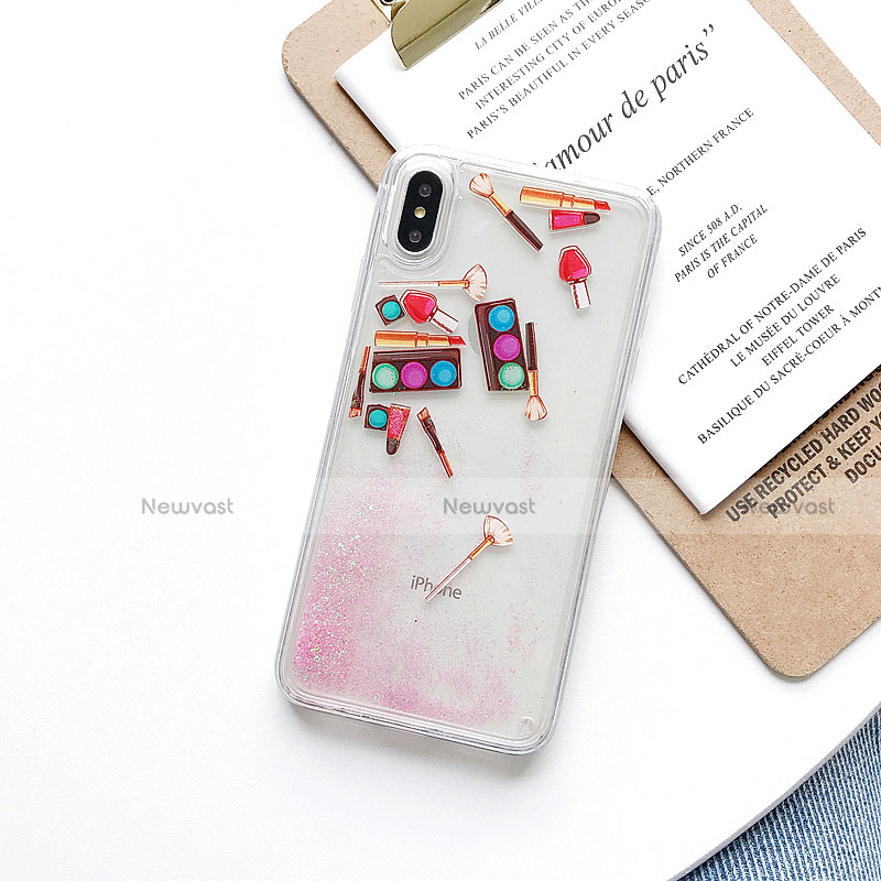 Ultra-thin Transparent Flowers Soft Case Cover T11 for Apple iPhone X