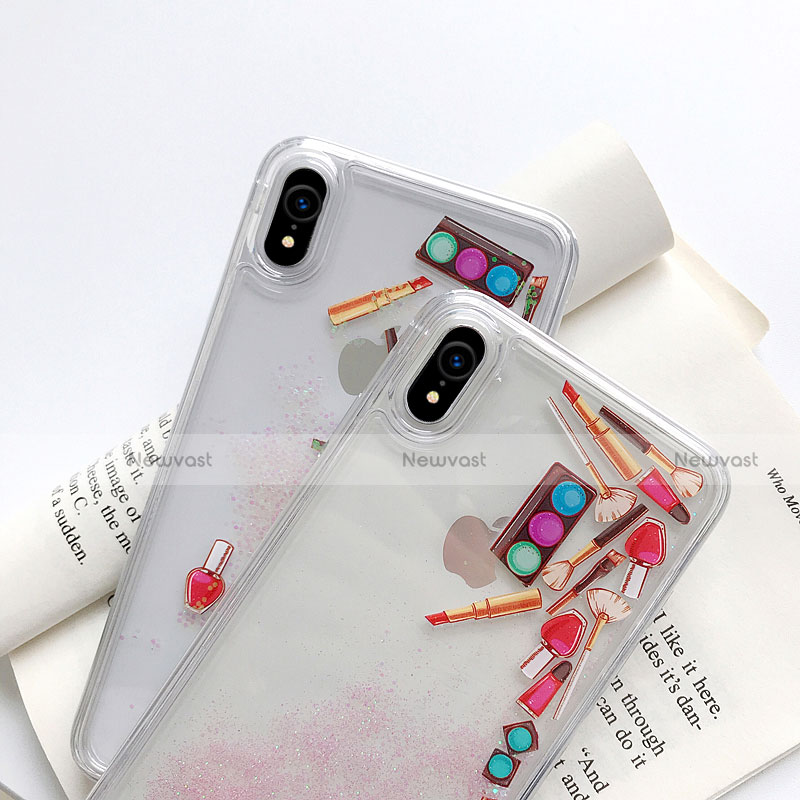 Ultra-thin Transparent Flowers Soft Case Cover T11 for Apple iPhone XR