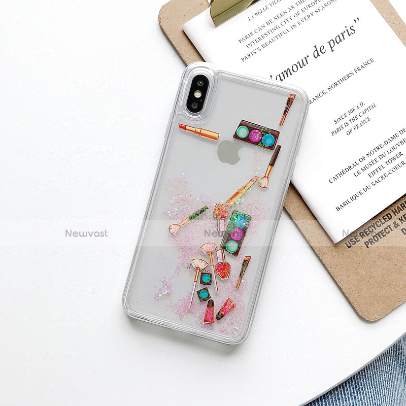 Ultra-thin Transparent Flowers Soft Case Cover T11 for Apple iPhone Xs Max