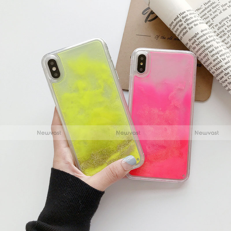 Ultra-thin Transparent Flowers Soft Case Cover T12 for Apple iPhone X