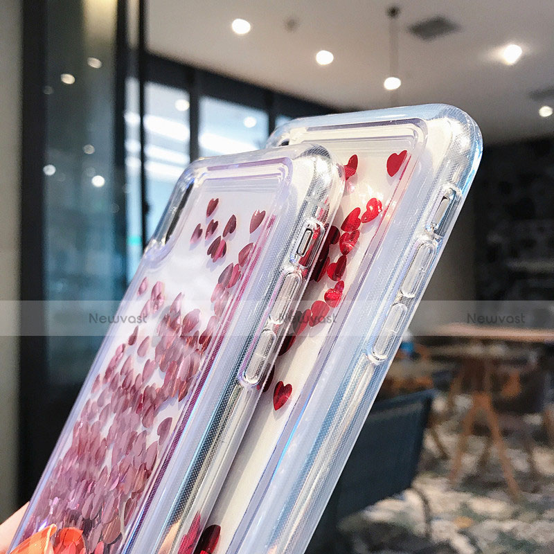 Ultra-thin Transparent Flowers Soft Case Cover T14 for Apple iPhone X