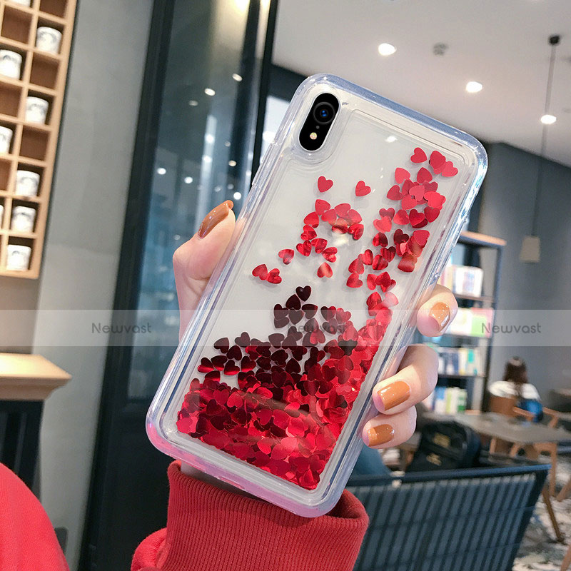 Ultra-thin Transparent Flowers Soft Case Cover T14 for Apple iPhone XR