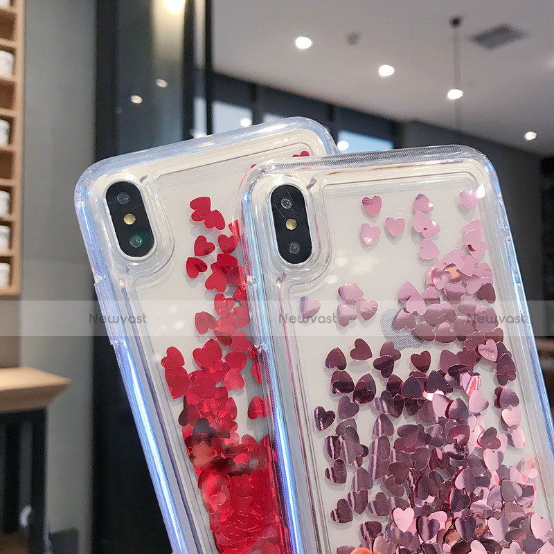 Ultra-thin Transparent Flowers Soft Case Cover T14 for Apple iPhone Xs Max