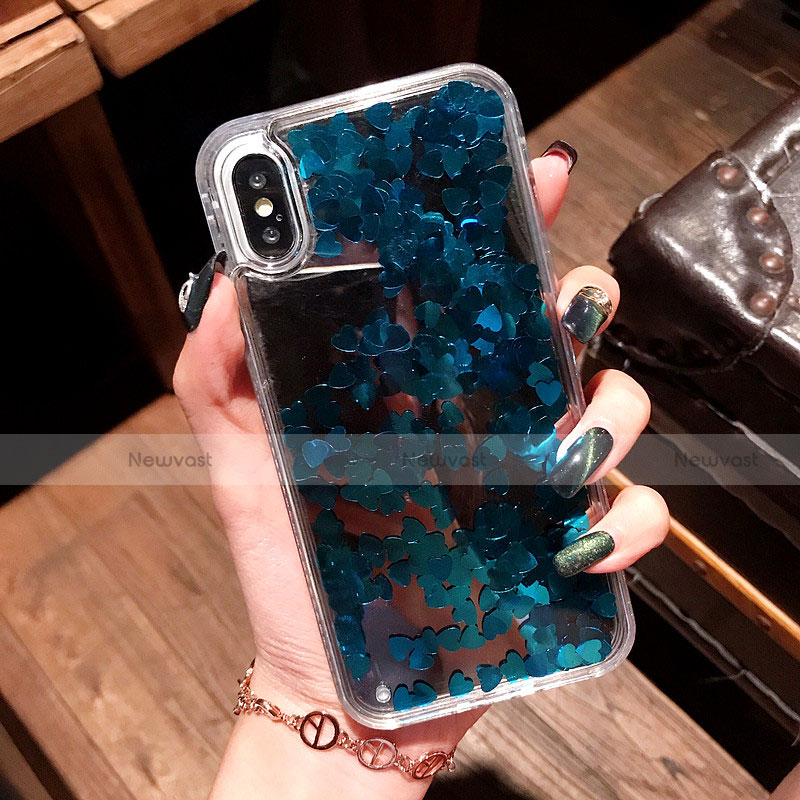 Ultra-thin Transparent Flowers Soft Case Cover T26 for Apple iPhone X