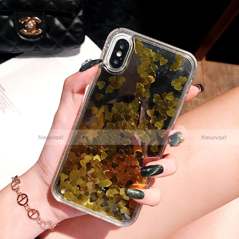 Ultra-thin Transparent Flowers Soft Case Cover T26 for Apple iPhone X