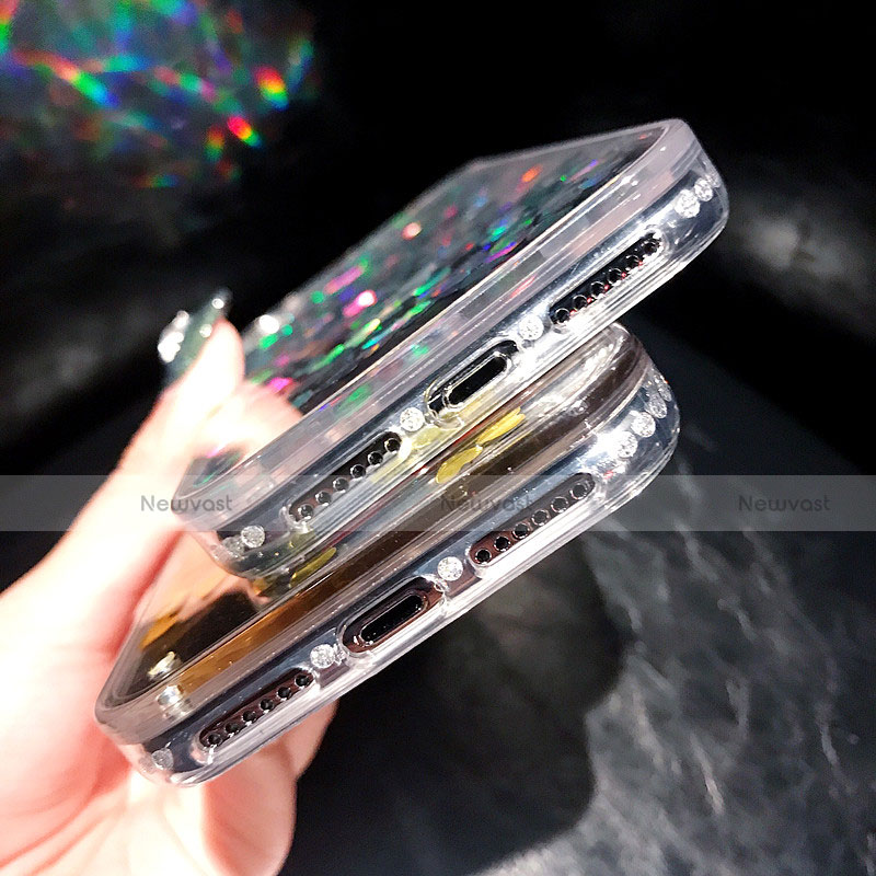Ultra-thin Transparent Flowers Soft Case Cover T26 for Apple iPhone XR