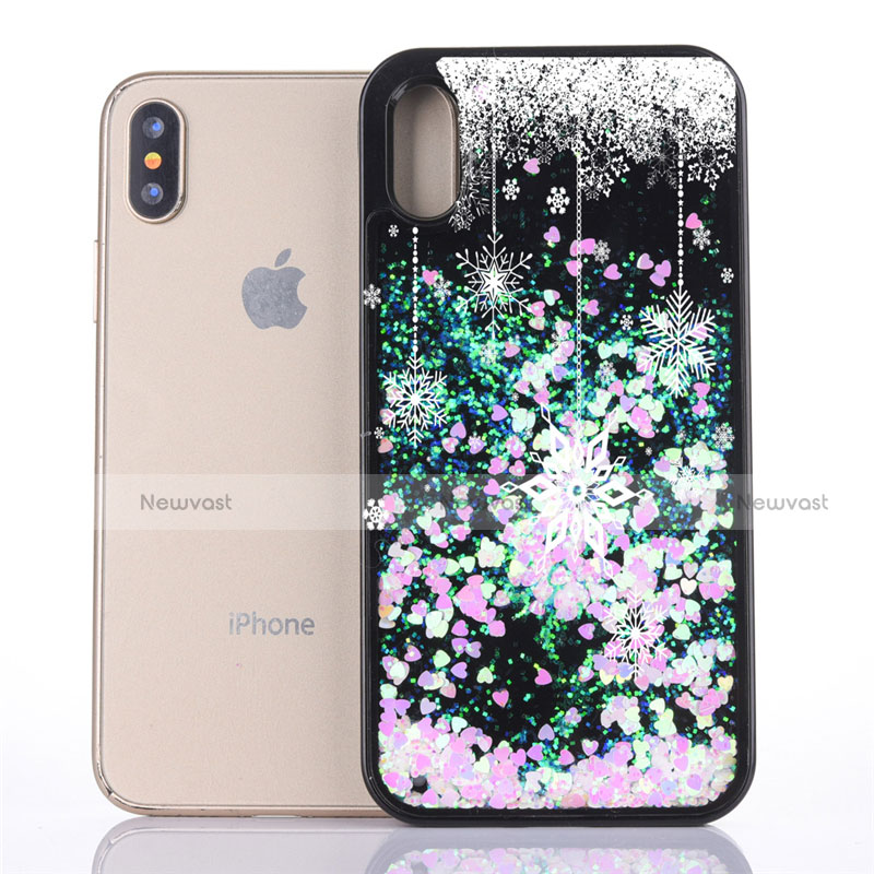 Ultra-thin Transparent Flowers Soft Case Cover Z02 for Apple iPhone X