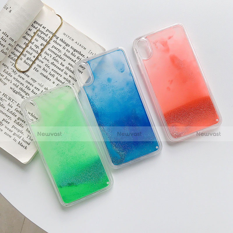 Ultra-thin Transparent Flowers Soft Case Cover Z03 for Apple iPhone Xs