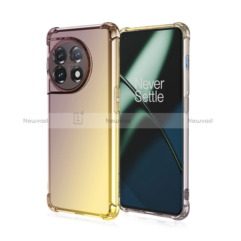 Ultra-thin Transparent Gel Gradient Soft Case Cover for OnePlus Ace 2 Pro 5G
