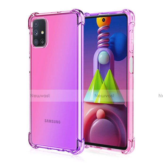 Ultra-thin Transparent Gel Gradient Soft Case Cover for Samsung Galaxy M51