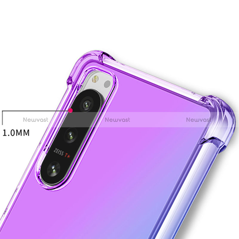 Ultra-thin Transparent Gel Gradient Soft Case Cover for Sony Xperia 1 II
